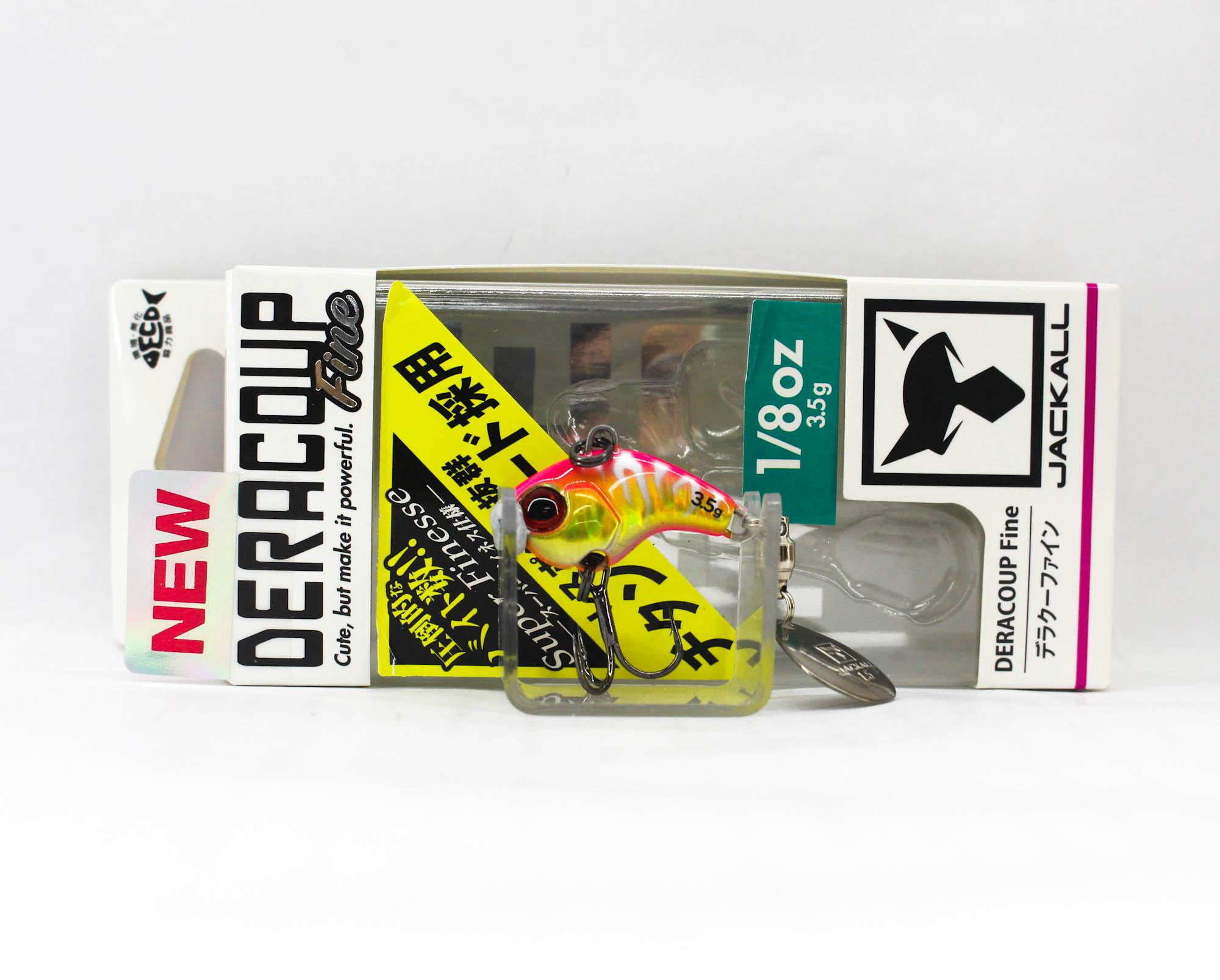 

Jackall Deracoup Fine 1/8 унции Воблер с вращающейся лопаткой, тонущий, цвет Momotora (4952)