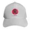 Japanese Calligraphy of Kanji Symbol Oni Demon with English Baseball Cap Brand Unisex cap Icon foam party Hat hard hat Boy Womens
