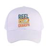 Vintage REEL COOL GRANDPA Fishing Woman Man Baseball Cap Adult Adjustable with Curved Brim Hiking Fishing Hat Duckbill Cap