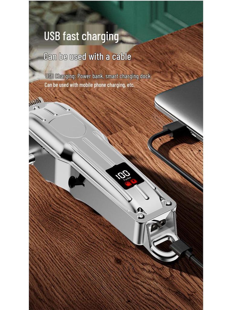 Rechargeable Professional-Grade Electric Hair Clipper & Trimmer