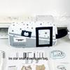 Polka Dot Cat Denim Pencil Case - Large Capacity Multifunctional Student Stationery Bag
