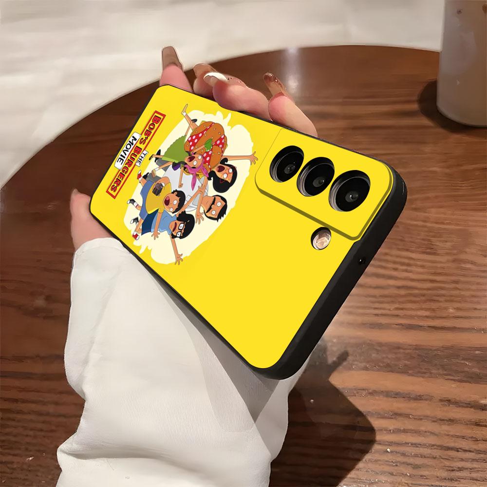 B-Bobs B-Burgers Phone Case For Samsung S26 S25 S24 FE S23 S22 S21 Plus S20 Ultra Note20Ultra Black Soft Shell