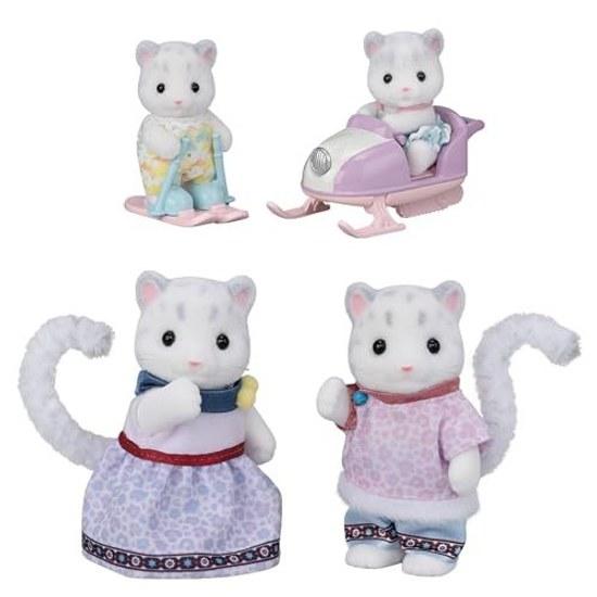 Sylvanian Families Doll Snow Leopard Family FS-55 ST Mark Certified 3 Years Older Toy Dollhouse EPOCH