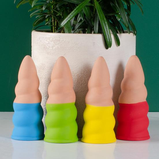 4 Pcs Terracotta Self Watering Spikes Planter Insert Automatic Watering Stakes Drip Irrigation Tool for Home Gardeners Houseplants