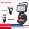 For Makita 14.4V 18V Li-ion Battery Accessories 15 Beads LED Working Light Lamp Flashlight Torch Spotlight Emergency Tool Light