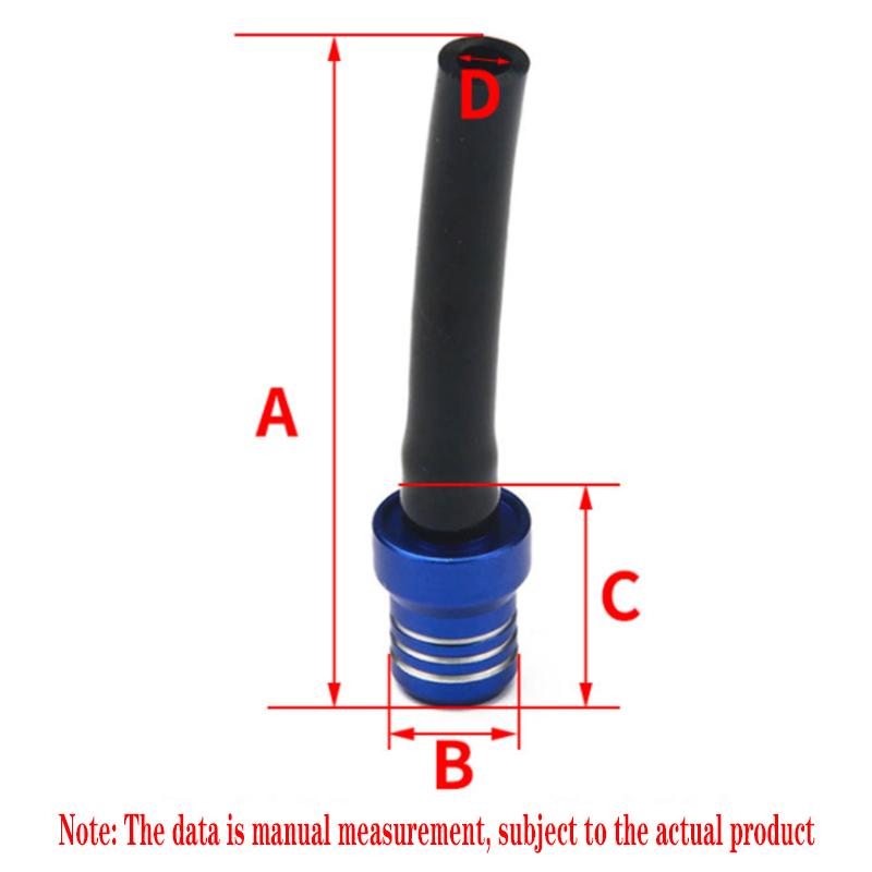 1 Pcs Aluminum Alloy Cross-Country Motorcycle Gas Fuel Tank Valve Exhaust Bbreathing Hose Four-Wheel Motorcycle Standard Parts