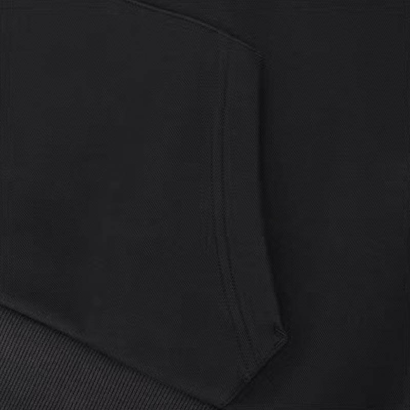 LiNing Plain Simple Loose Comfortable Versatile Hooded Pullover Sweatshirt Casual Sports Suit Unisex Sweatshirt Black YWDV383-1+YKLV227-1