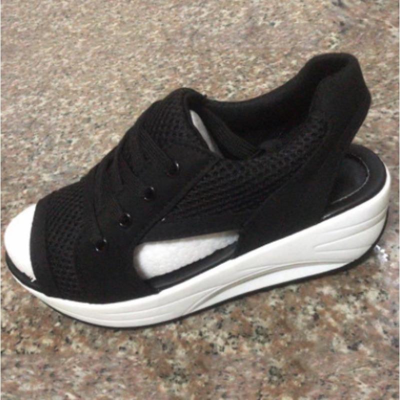 

Outdoor summer fish mouth rocking shoes sandals loose concession women s shoes sports mesh shoes 44