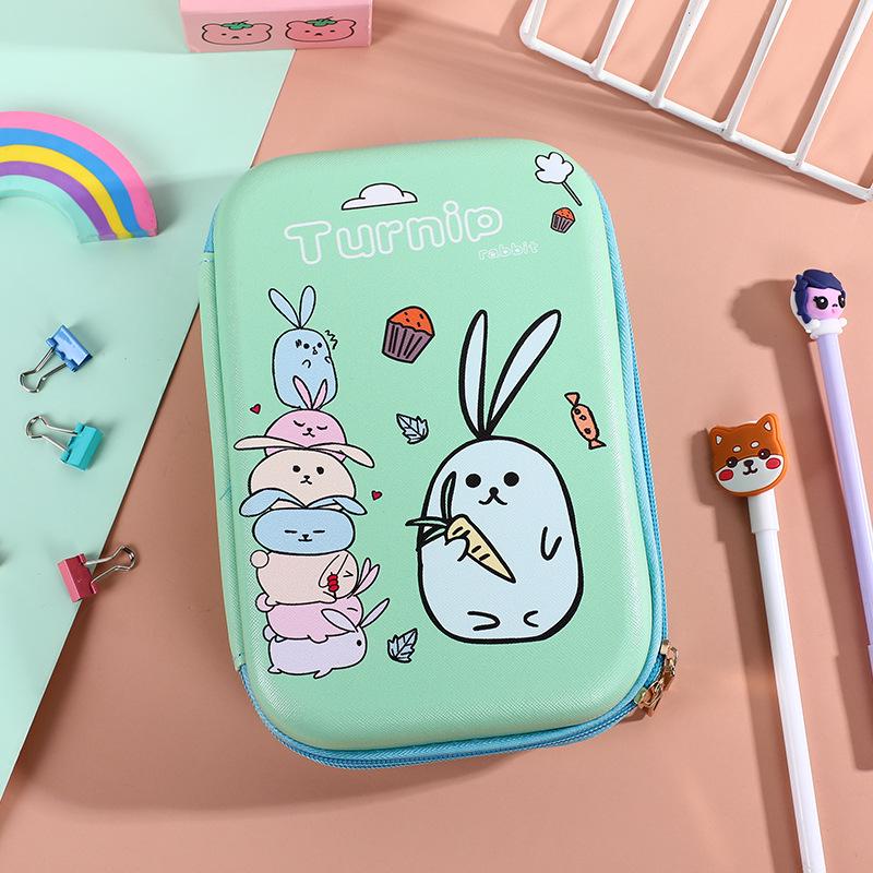 Cartoon Astronaut Large Capacity Pencil Case - Multi-purpose EVA Pencil Box for Kids