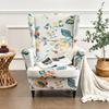 Elastic Floral Print Stretch Protector Wingback Chair Covers Recliner Wing Arm Sofa Cover Slipcover Furniture Protector