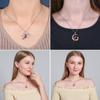 Heart Red Bird Spiritual Memorial Engraved Dainty Inspirational Silver Necklace