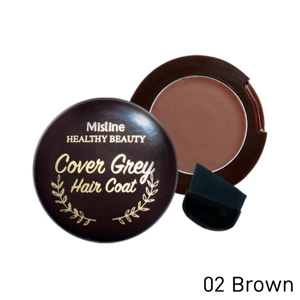 

Mistine Healthy Beauty Cover Серое пальто для волос 3,6 г. #Черно-коричневый 3.6 g. коричневый