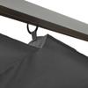 Pergola with Retractable Roof Anthracite Grey 3x3 M Steel Frame 180 G M²