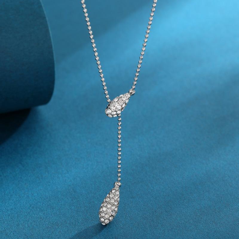 

Модное корейское сияющее колье «Волна» с привлекательными стразами для современных женщин