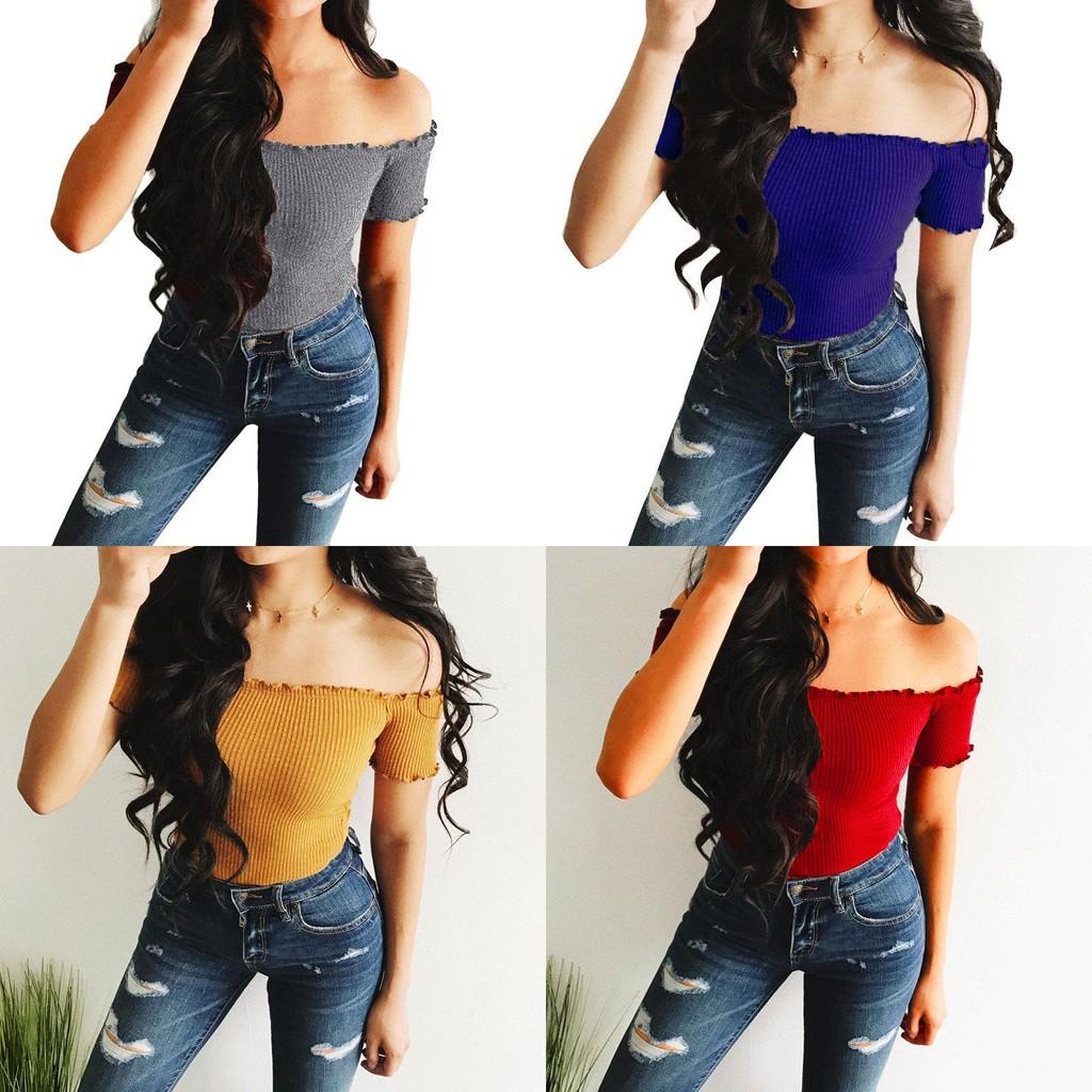 Elegantes Damen Sommer Casual Off-Shoulder Tanktop Weste Bluse Für Mühelosen Stil