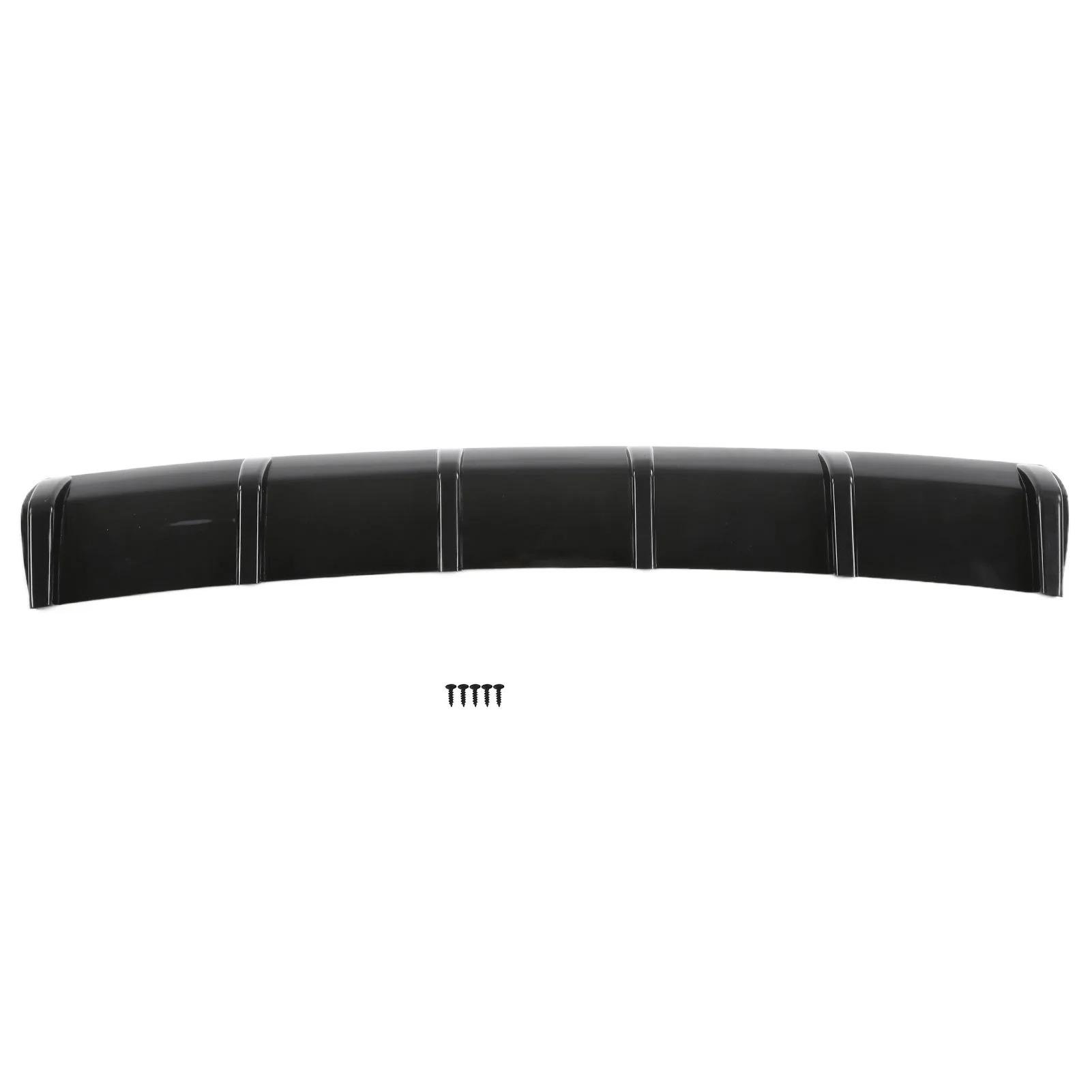 Rear Bumper Diffuser Fin Spoiler Chassis Splitter Glossy Black Aerodynamic Accessory  for Car Rear Bumper Diffuser Lip