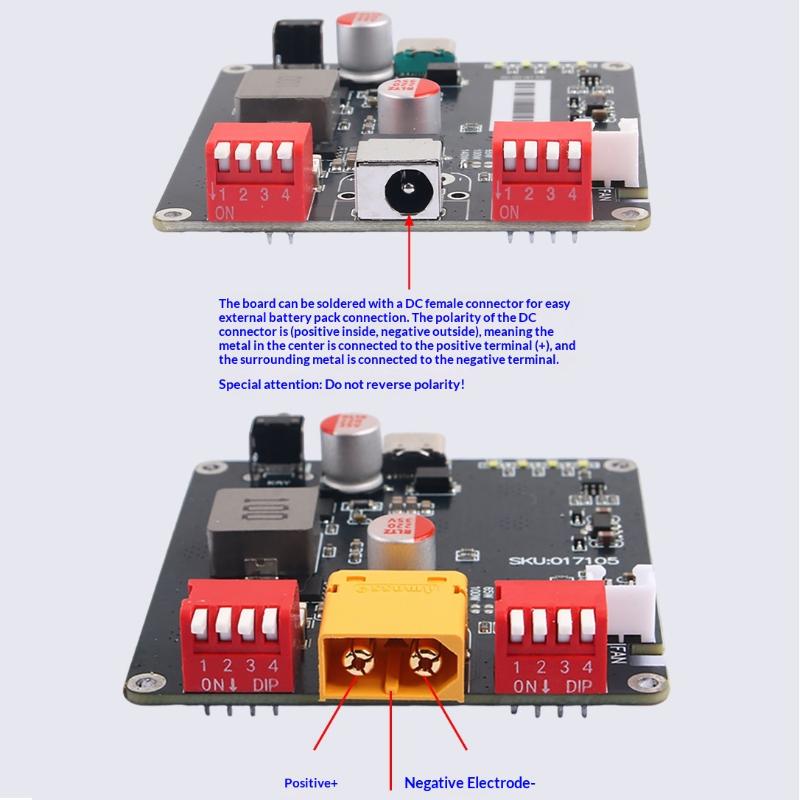 140W 2-6S Ip2366 Lithium Battery Charging Board Bidirectional Fast Charging Module With Automatic Temperature Control Function