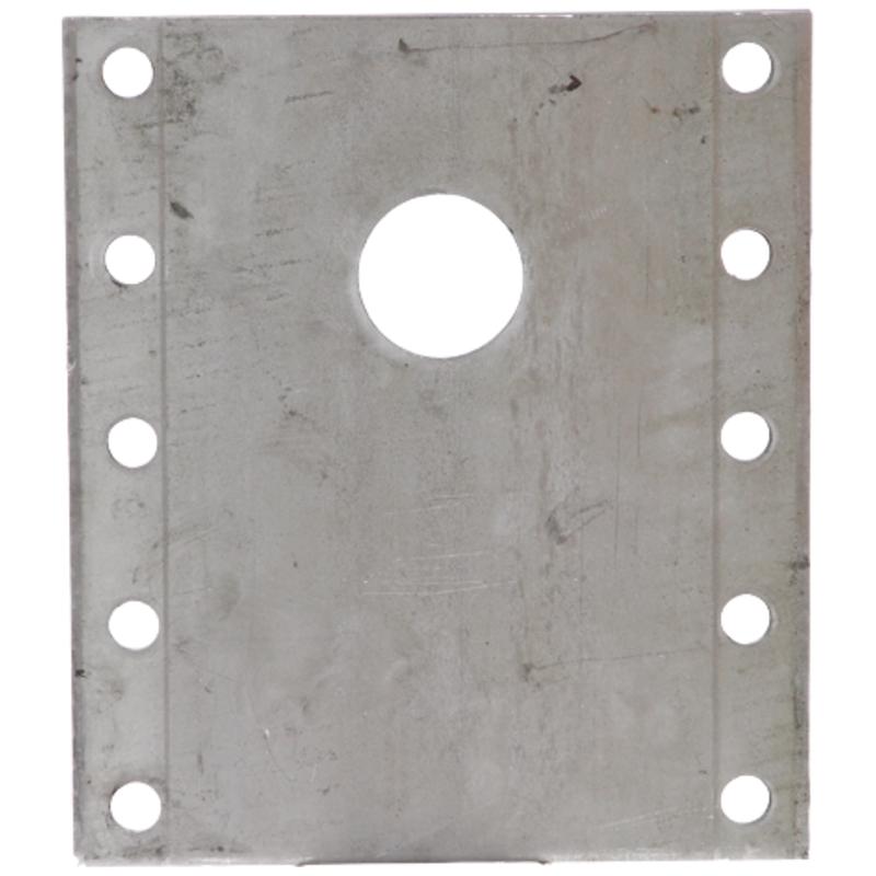 Plate for screwing the wheel chock mount