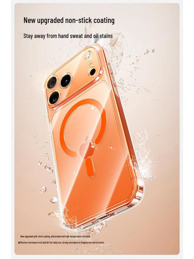 iPhone 17 Pro Max Magnetic Transparent Case with Drop Protection