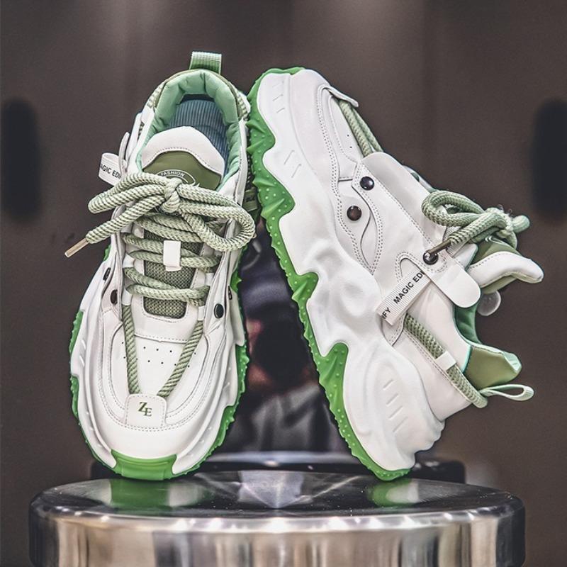 Fashion Shoes for Men Fashion Leather Thick Sole Sneaker Leisure Sports Running Men Shoes Outdoor Hiking Climbing Shoe Zapatillas Hombre