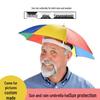 Large Rainbow Sun Hat Umbrella for Street Stalls and Fishing