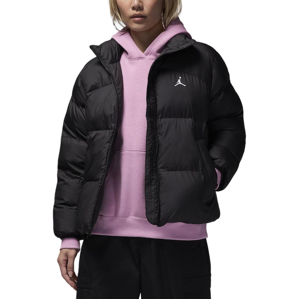 Jordan Bequeme Stilvolle Minimalistische Lässige Baumwolljacke Damenjacken Schwarz Weiß FZ4528-010