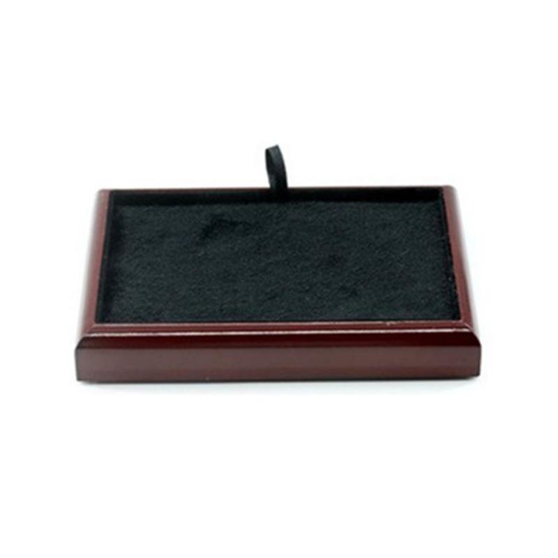 

Jewelry Storage Tray Wooden Showcase Display Organizer for Earrings Watches Bracelet Necklace Vintage Jewelry Box Holder XS