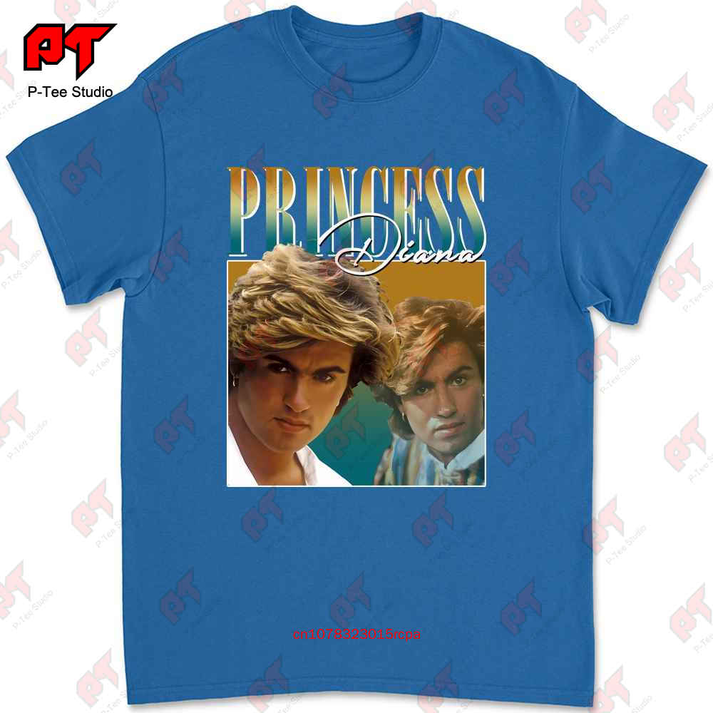 Princess Diana T Shirt Funny George Michael Design Retro Style Cool Fan Art 90S Poster 247 L5XC