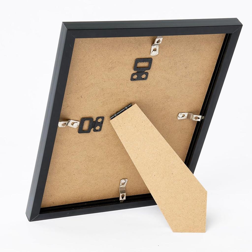 7x9 Picture Frame Black for Wall Hanging or Tabletop- Wall Mounting Horizontally or Vertically, 7 x 9 Wall Gallery Poster Photo Frame for 7 by 9