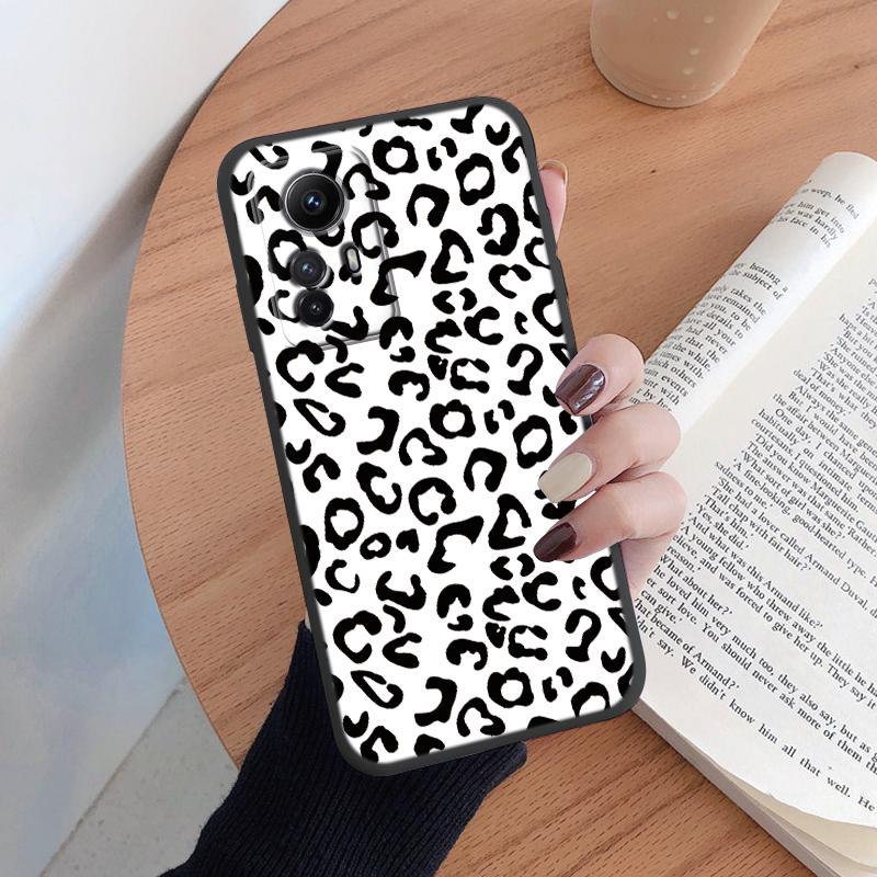 Cover For Redmi Note 12S Phone Case Fashion Vintage Leopard Painted Shell Soft Silicone Funda For Redmi Note12S Capa 6.43" Bags
