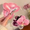 Süße Phalaenopsis-Blumen-Haarnadel 2024 Mode Blumenperlen Haarspange Weiblicher Kopfschmuck Einzigartige Haarspangen für Frauen