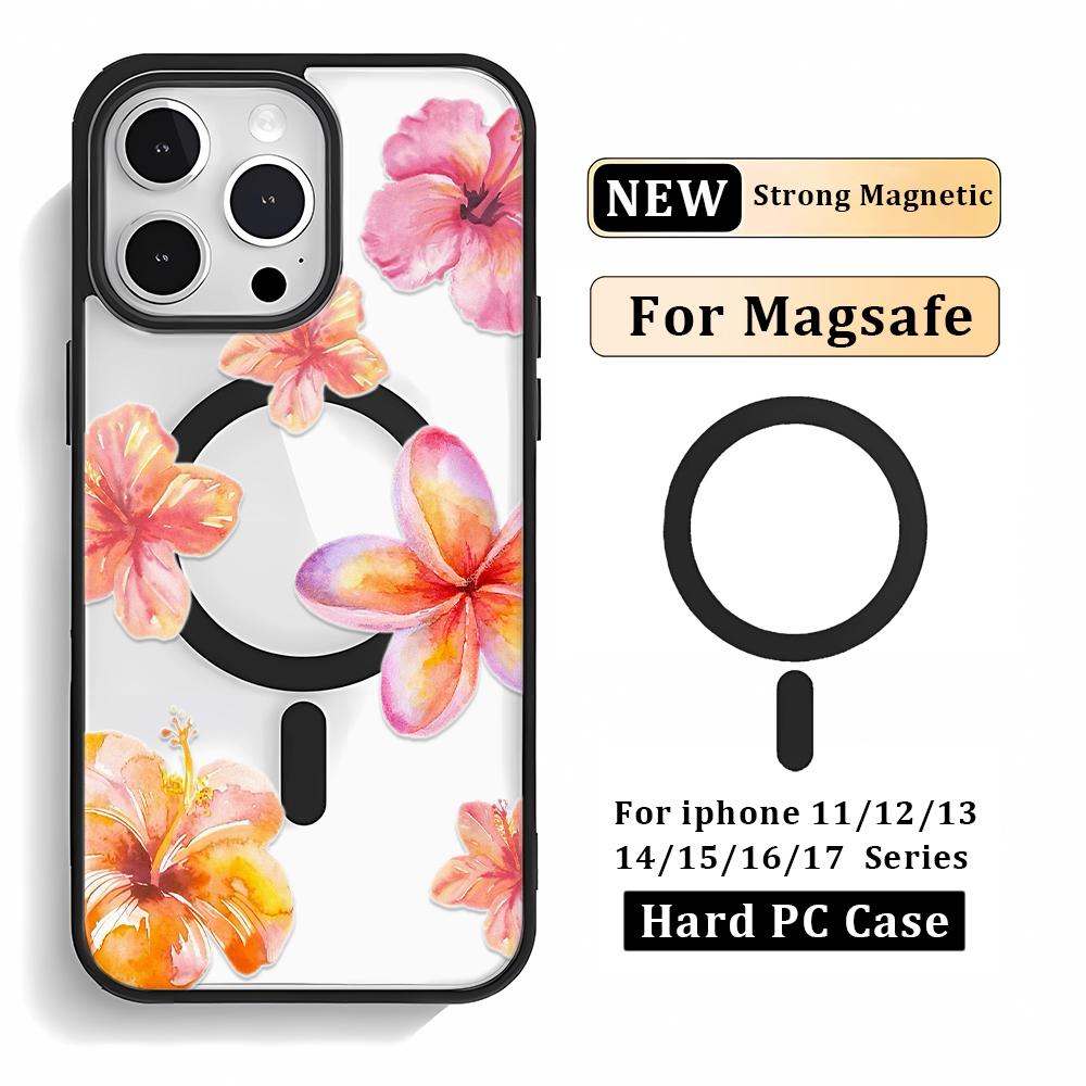 Multiple Styles Magnetic Charging Transparent Phone Case For IPhone 17 Air 16Plus 15 14 13 12 Pro Max Anti-Drop Cover Funda