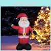 Colorful Inflatable Christmas Santa With Led Lights For Festive Holiday Outdoor Yard Decor