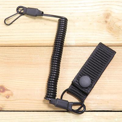 1PC Anti-Verloren Elastische Lanyard Seil Militär Frühling Sicherheit Strap Taktische Pistole Seil