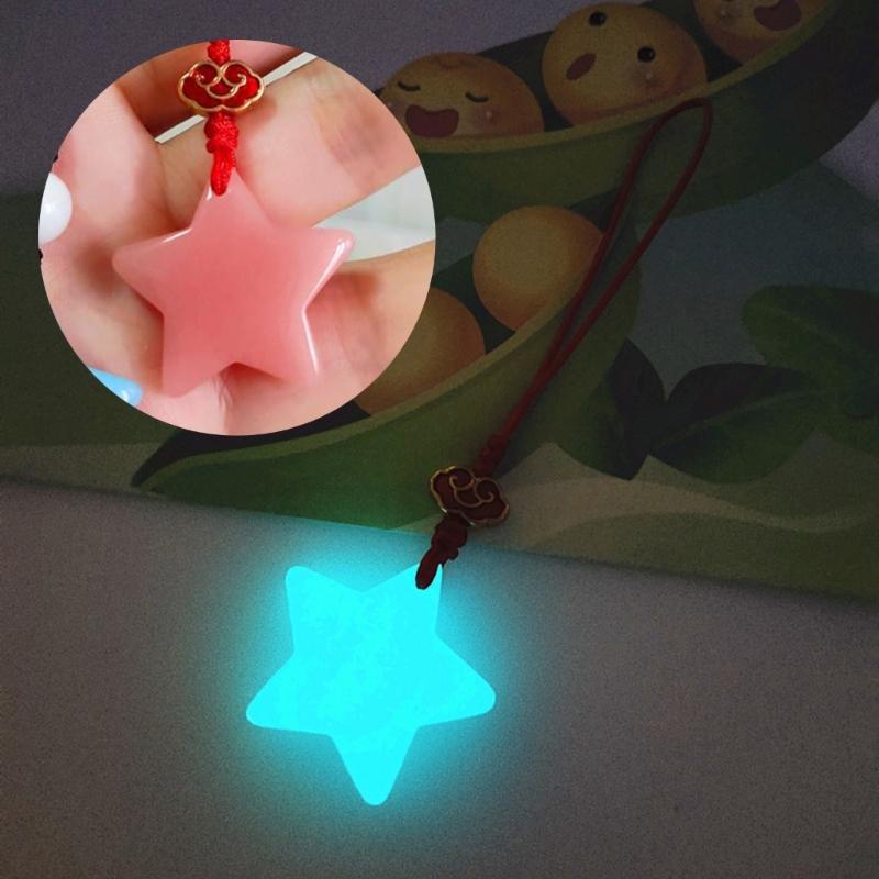 Chaveiro Estrela Luminosa Moda Pingente de Bolsa Unissex Amuleto Acessórios Chaveiro Ornamento Decorações de Bolsa