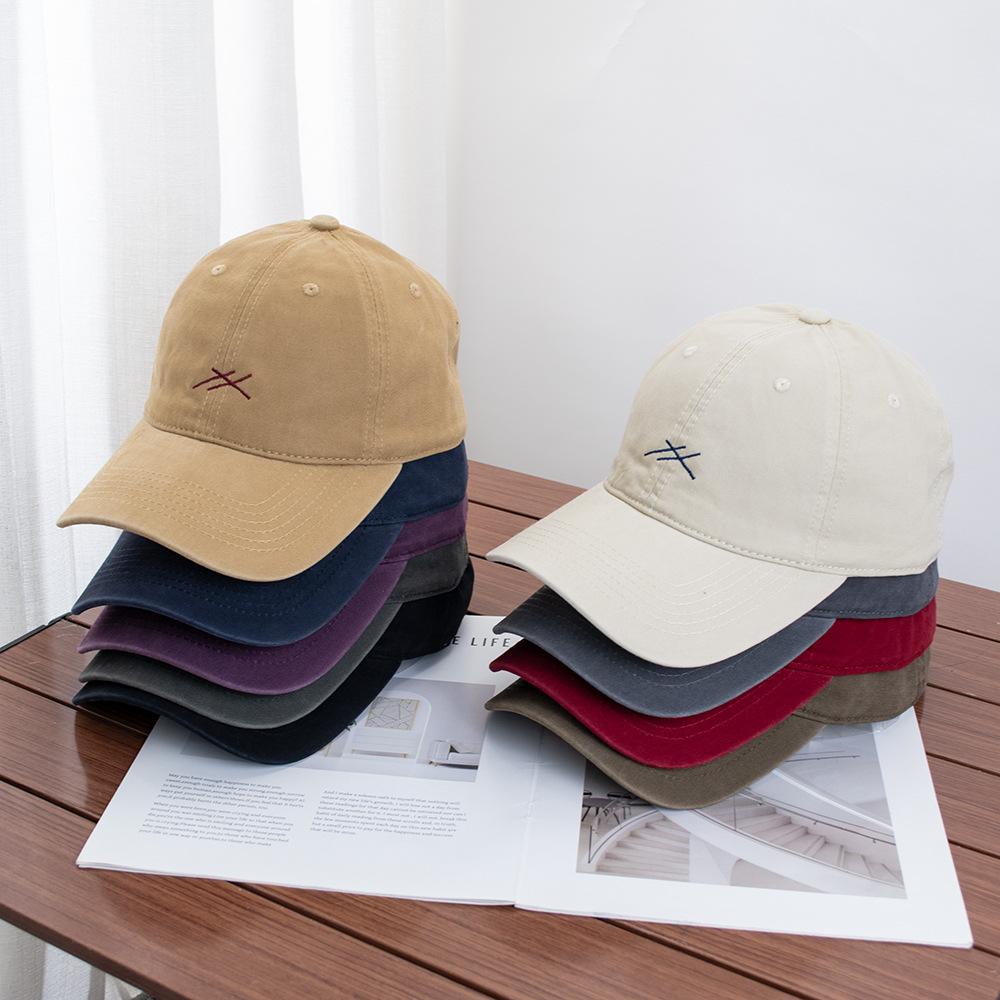 Casual Simple Embroidered Baseball Cap Children's Autumn New Couple Cap Versatile Face Small Soft Top Hat
