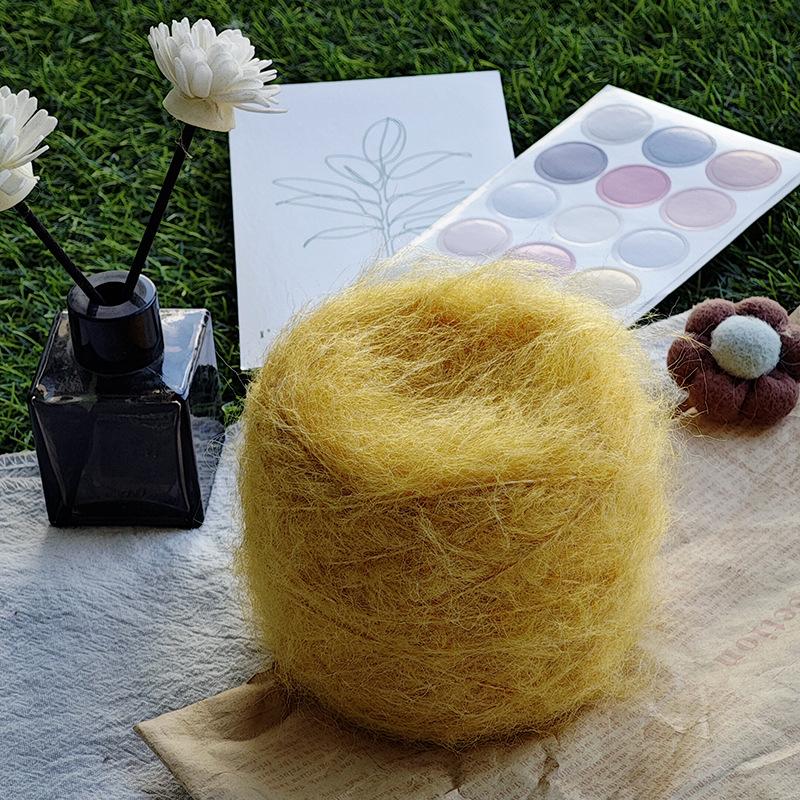 50g/roll Blended Synthetic Long Fur Mink Velvet Yarn Fine Mohair Handmade DIY Knitted Sweater Scarf Hat Long Fur Crochet Yarn