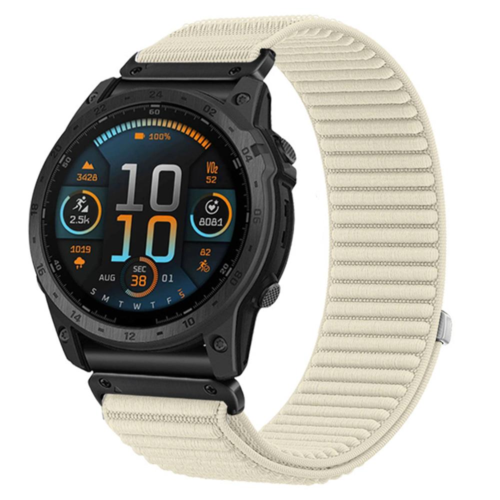 

26mm Sport Nylon Strap Garmin Watch Band Quatix 8/Fenix 7X/7X/Pro/Fenix 3 Sapphire/Tactix 7/Enduro3/2 Velcro Strap for Huami T-Rex Ultra 2 бежевий