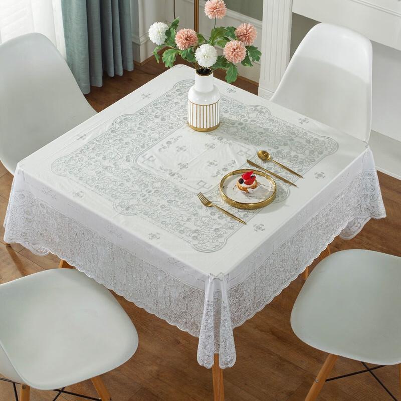 Champson Square PVC Waterproof Lace Tablecloth