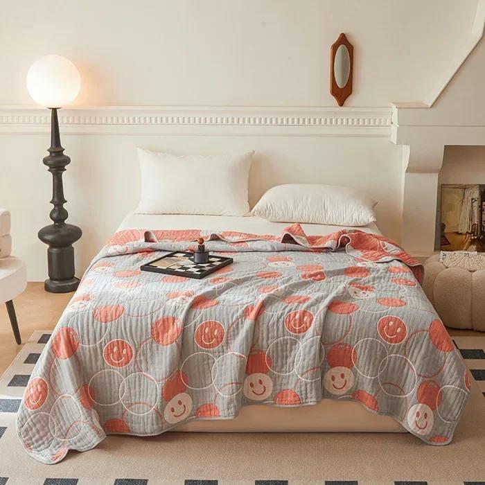 New Class a Cotton Is Not Easy to Shrink 6 Layers Gauze Blanket Towel Blanket Summer Blanket