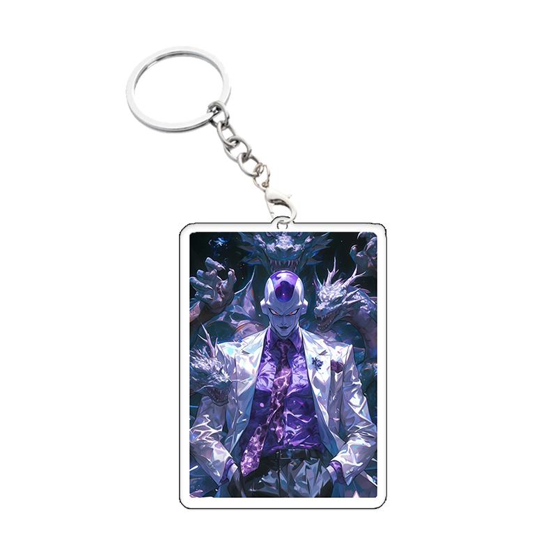 

Dragon Ball Acrylic Keychain Future Trunks Frieza Student Exquisite Cartoon Vegito Pendant Bag Decor Learn Supply Birthday Gift 5CM