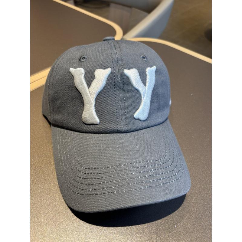 New Niche, Same Style, Washed Letter Embroidered Baseball Cap Cap серый