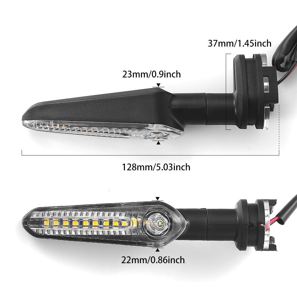 Semnalizator Universal Motocicletă Apă Curgătoare Far Apă Curgătoare Lampă Față Spate pentru Yamaha MT07 MT03 MT09 Tracer XSR 700