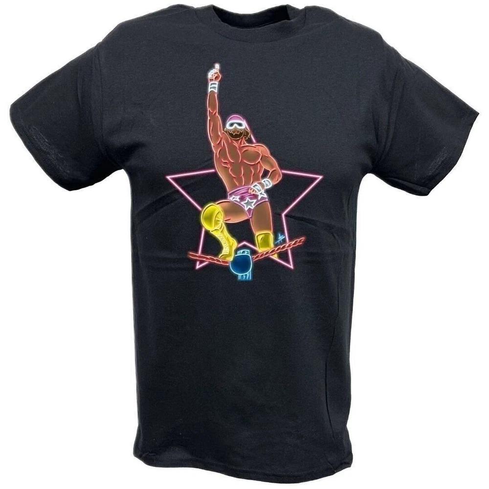 Macho Unisex Randy Savage Top Rope Neon Tshirt S