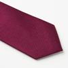 [Ogier] Men's Narrow Tie, 100% Silk, Solid Woven Pattern, Gift, Present, Business, Stylish