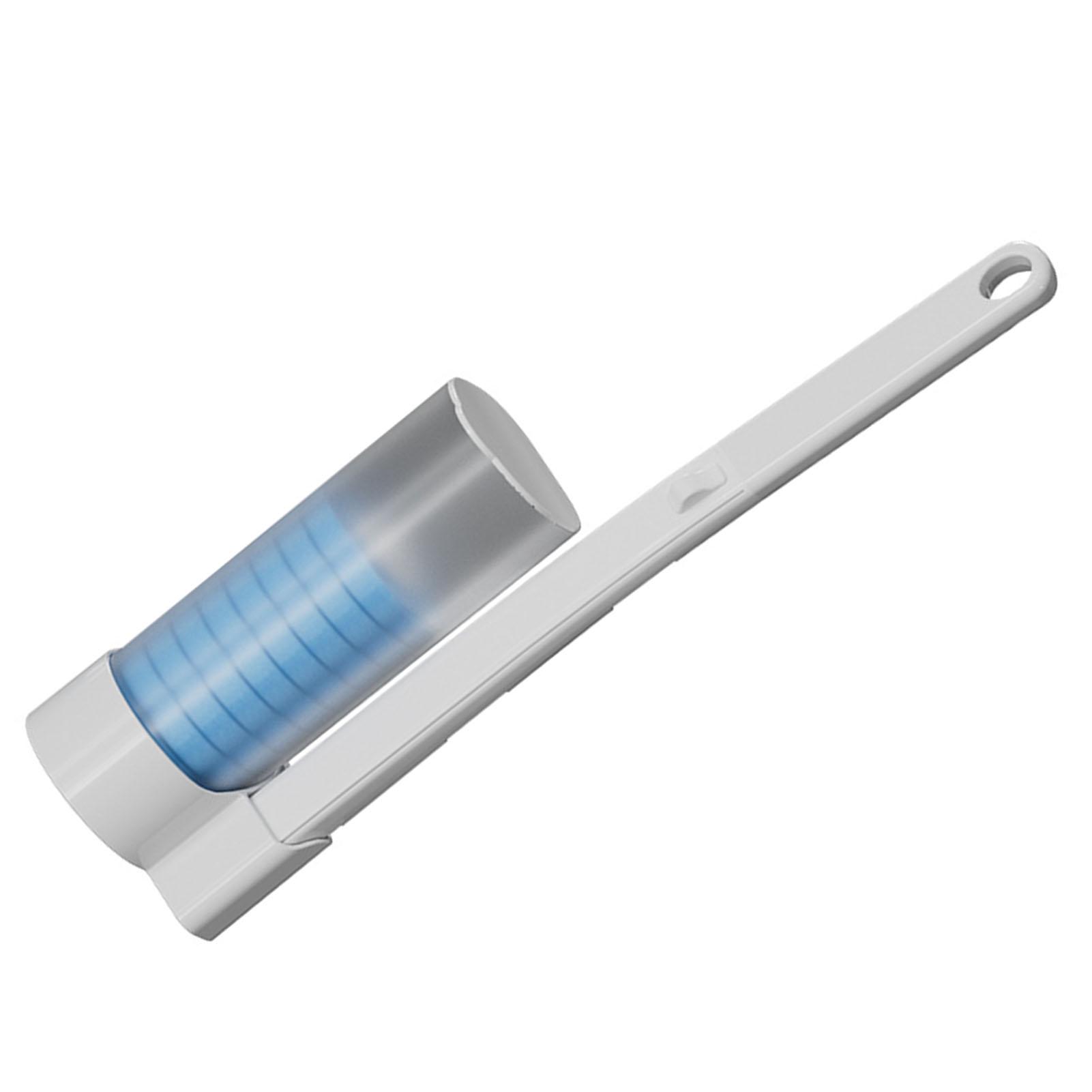 Одноразовый набор для чистки унитаза Удаление пятен Щетка для чистки унитаза с 6 сменными растворяющимися насадками