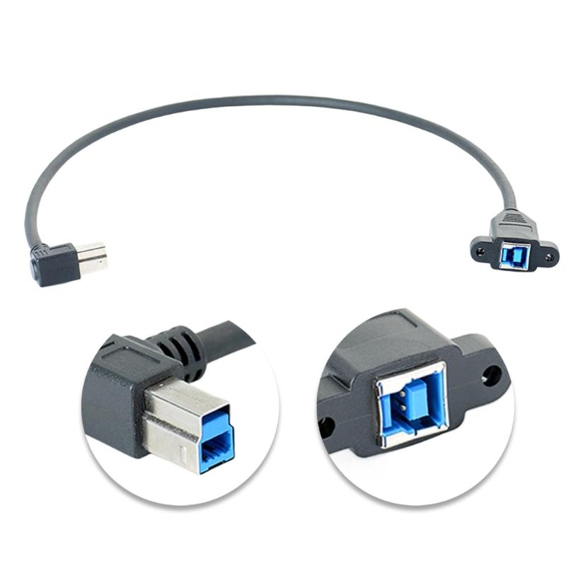 USB3.0 B Male To USB3.0 Female Printer Extension Cable Screw Mount Panel for Industrial Printer Hard Drive Enclosure