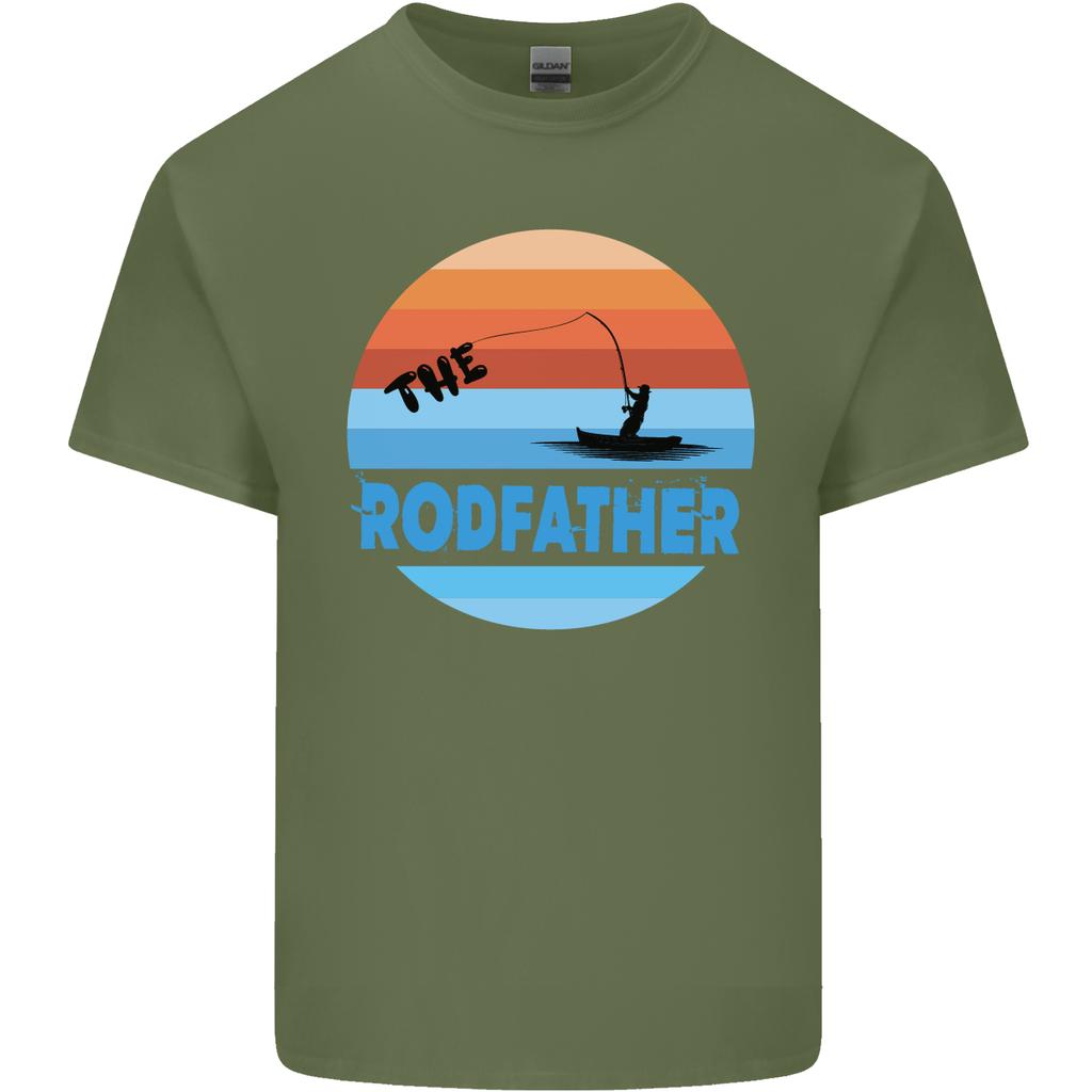 The Rodfather Funny Fishing Rod Father Unisexs Light Cotton TShirt