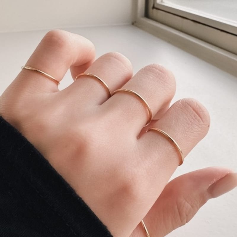 BEFORE MOONRISE [Silver 925] Classic Solid Rings SR1 - 5pcs