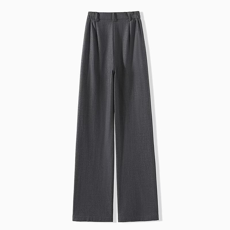 Women's Elastic Waist Straight Leg Suit Pants